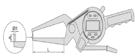 PLD 40-60 x 0.01 mm Saatli Dış çap Komparatörü